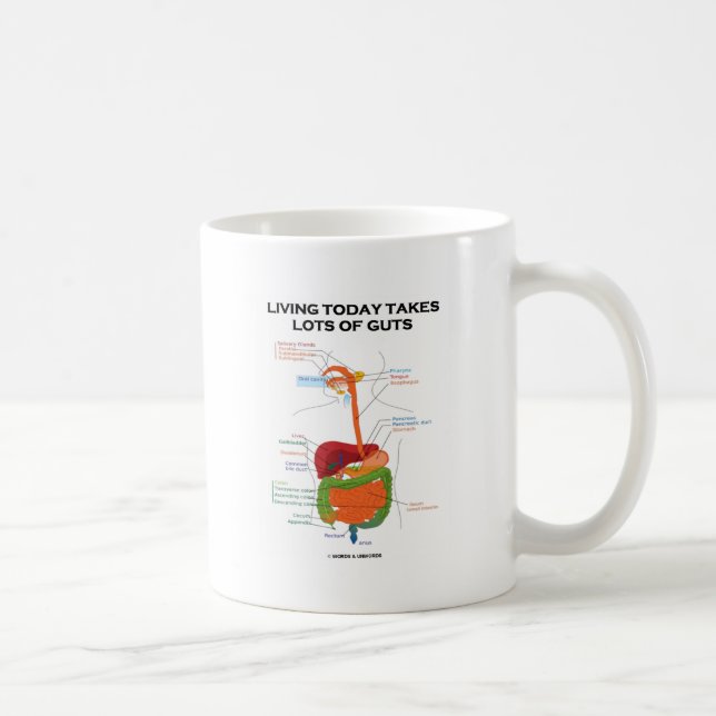Heute leben nimmt Lose Eingeweide Kaffeetasse (Rechts)