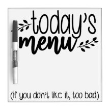 Heute Menü, zu Bad, Funny Kitchen