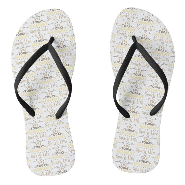 Heute Moment, Leben retten Flip Flops (Fußbett)