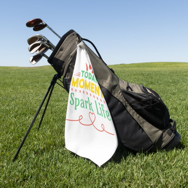 Heute Moment, Leben retten Golfhandtuch (Gras)