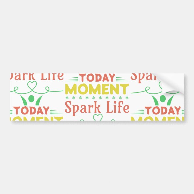 Heute Moment, Spark Life Toto Tasche Autoaufkleber (Vorne)
