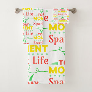 Heute Moment, Spark Life Toto Tasche Badhandtuch Set