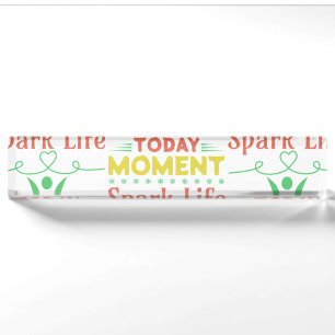 Heute Moment, Spark Life Toto Tasche Namensplakette