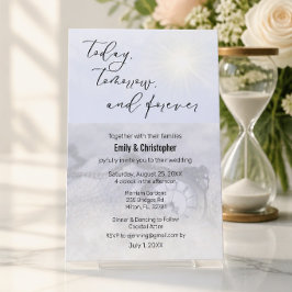 Heute, morgen, und für immer einladen Hochzeiten Einladung