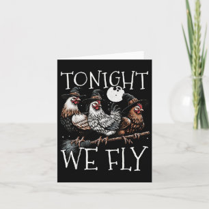 Heute Nacht Fliegen Wir Lustiges Huhn Soky Saison Karte