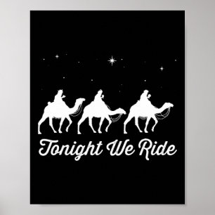 Heute Nacht Reiten Wir Weihnachten Christliche Kam Poster