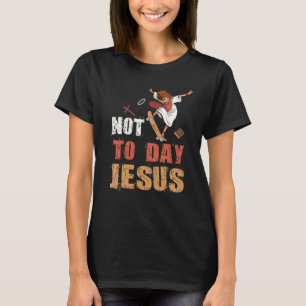 Heute nicht Jesus Satan Ziege Satanic Rainbow Sata T-Shirt