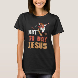 Heute nicht Jesus Satan Ziege Satanic Rainbow Sata T-Shirt