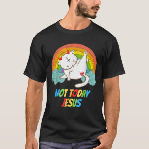 Heute nicht Jesus Teufel Anbetung Funny Satanic Ha T-Shirt