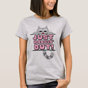 HEUTE! Niedliches Katzenrosa T-Shirt
