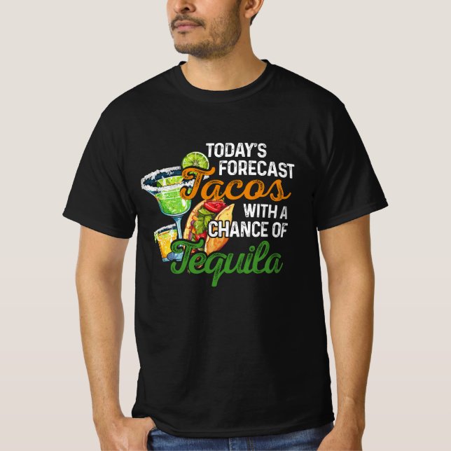 Heute prognostizieren wir Tacos mit einer Chance a T-Shirt (Vorderseite)