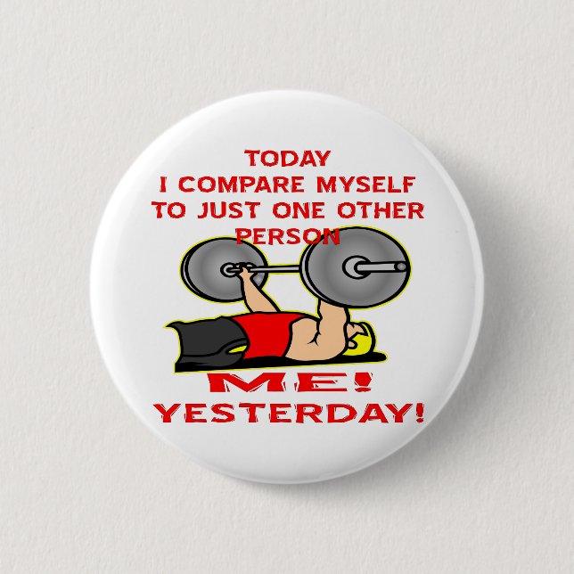Heute vergleiche mich ich mit gerade einer anderen button (Vorderseite)