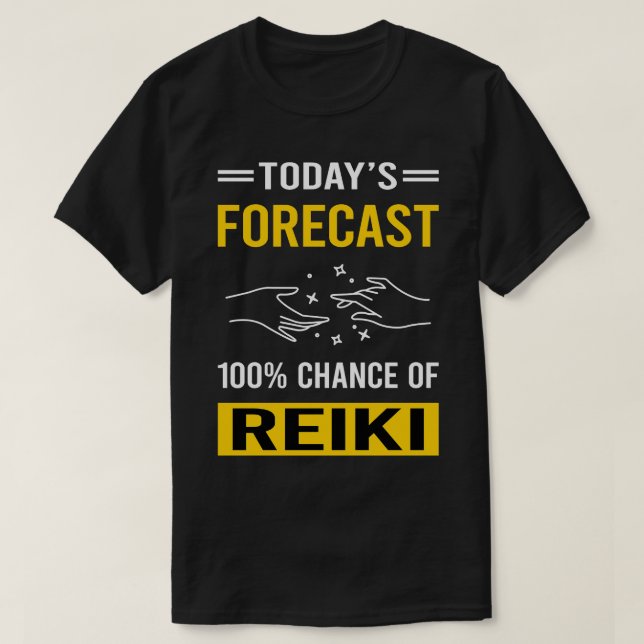 Heute Vorhersage Reiki T-Shirt (Design vorne)