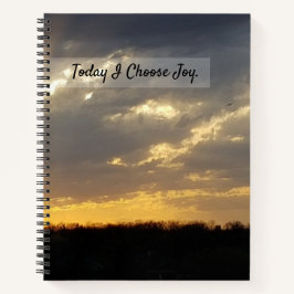 Heute wähle ich Joy Spiral Notebook Notizbuch
