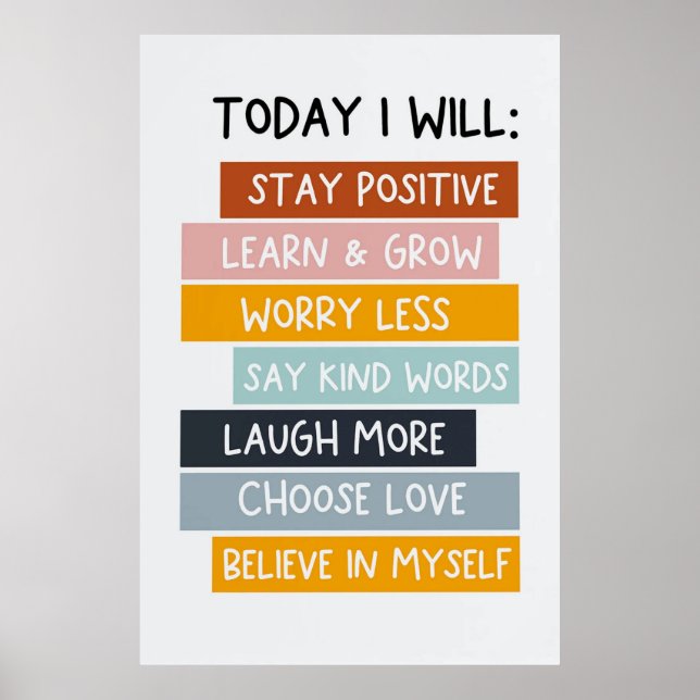 Heute werde ich posten poster (Vorne)