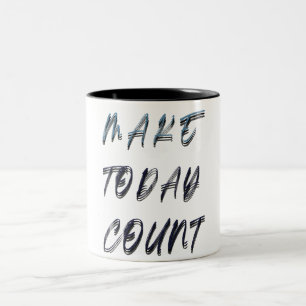 heute zählen zweifarbige tasse