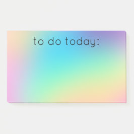 "Heute zu tun" Weich, prismatisch, Regenbogenfarbe Post-it Klebezettel