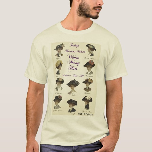 Heutige Frauen tragen viele Hüte T-Shirt (Vorderseite)