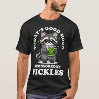 Heutige Gute-Laune-Pickles-Kawaii-Waschbär T-Shirt