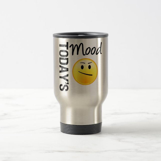 Heutiger StimmungEmoticon gestört Reisebecher (Mittel)