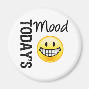 Heutiger Stimmungsehr glücklicher Emoticon Magnet