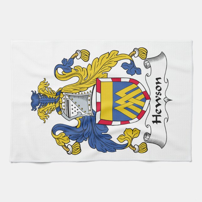 Hewson Familienwappen Handtuch (Horizontal)