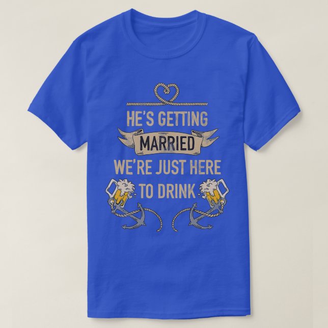 Hex27S Erlangung verheirateter Trauzeuge Bachelor  T-Shirt (Design vorne)