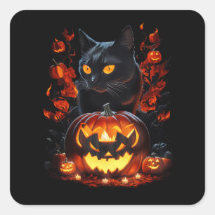 Hex, der Halloween-T - Shirt Quadratischer Aufkleber