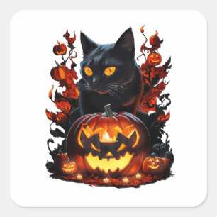 Hex, der Halloween-T - Shirt Quadratischer Aufkleber