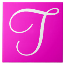 Hex ff00cc Farbnummer Monogramm Keramik Tile Fliese