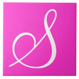 Hex ff33cc Farbnummer Monogramm Keramik Tile Fliese