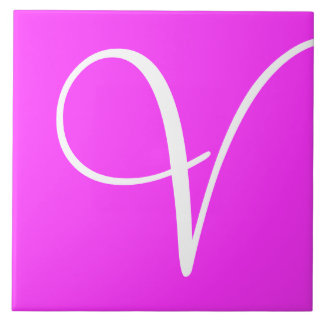 Hex ff33ff Color Number Monogram Keramik Tile Fliese