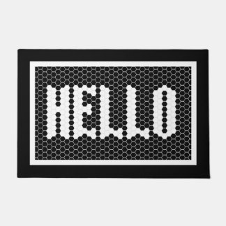 Hex Fliesen schwarz-weiß Moderne Hallo Design Schw Fußmatte