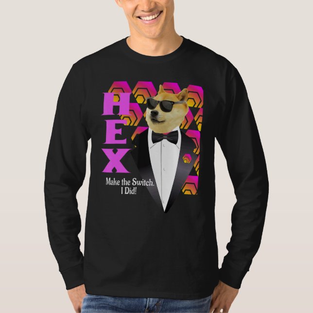 Hex Hexican Cryptowährung Bitcoin Pulsechain T-Shirt (Vorderseite)