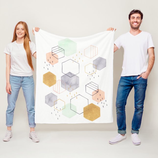 Hex Scatter Fleecedecke (Beispiel)