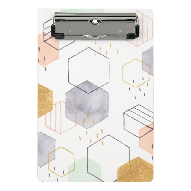 Hex Scatter Mini Klemmbrett (Vorderseite)