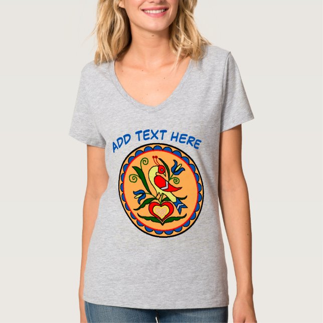 Hex Sign Dutch Bird T-Shirt (Vorderseite)