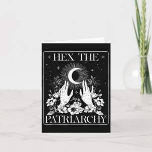 Hex the Patriarchate Halloween Feminist Hexe Karte