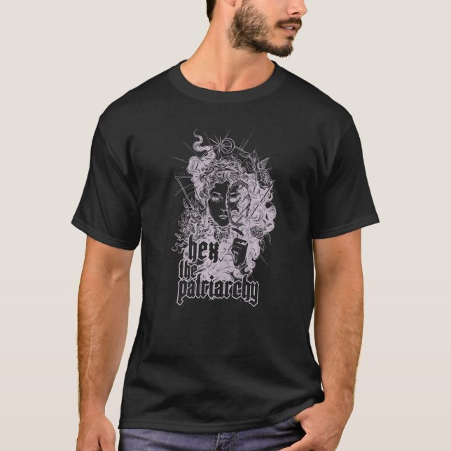 Hex The Patriarchy Witchy Feminism Pagan Premium T-Shirt (Vorderseite)
