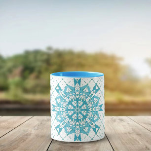 Hexa-Dreiecke-Yantra-Blätter Tasse