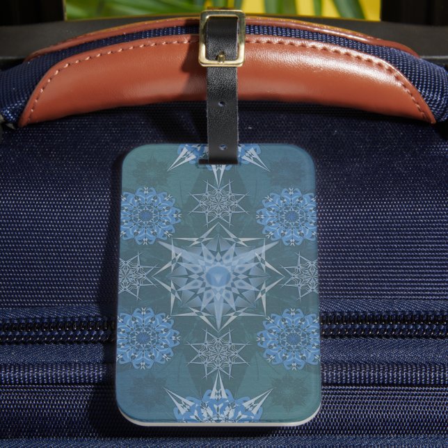 Hexa Dreiecke Yantra Petals Gepäckanhänger (Vorderseite Insitu 2)