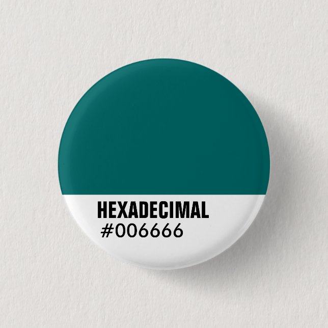 HEXADECIMAL-Farbvorlage - Maßgeschneiderte Button (Vorderseite)