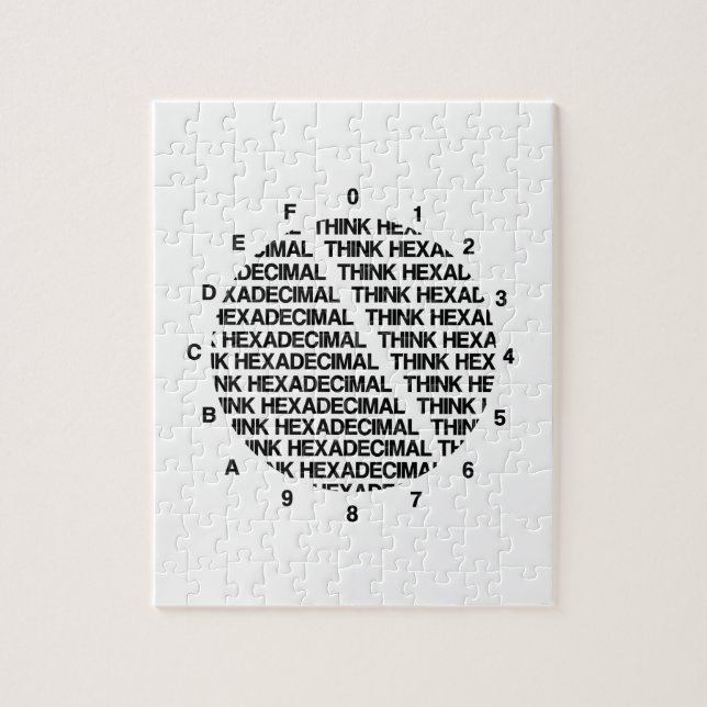 Hexadezimal denken (Spaß für Blockvorlagen (Vertikal)