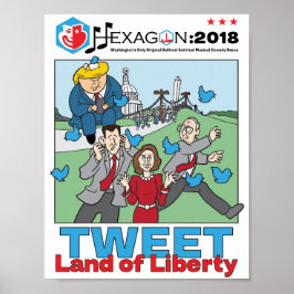 Hexagon 2018: Getweetet Land der Freiheit Poster