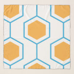Hexagon abstraktes geometrisches Muster in orangef Schal<br><div class="desc">Hexagon abstract geometrical pattern</div>