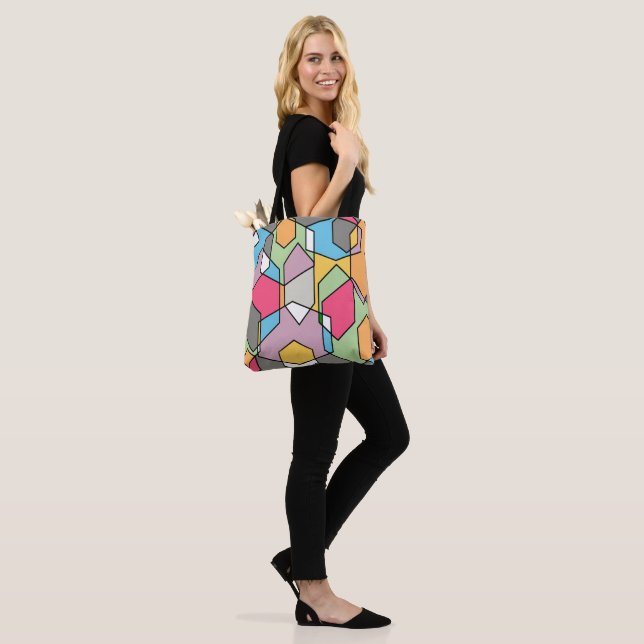 Hexagon Bauhaus - Pastels Tasche (Am Model)