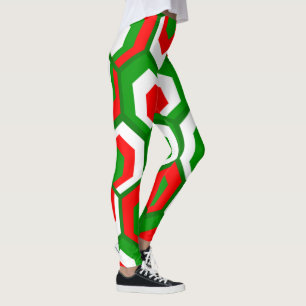 Hexagon-Blume Leggings