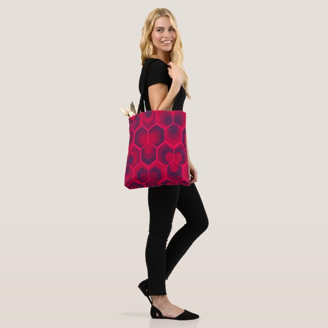Hexagon-Blume Tasche (Am Model)