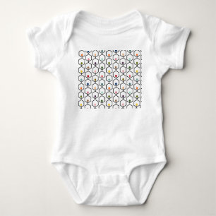Hexagon Chains Baby Strampler