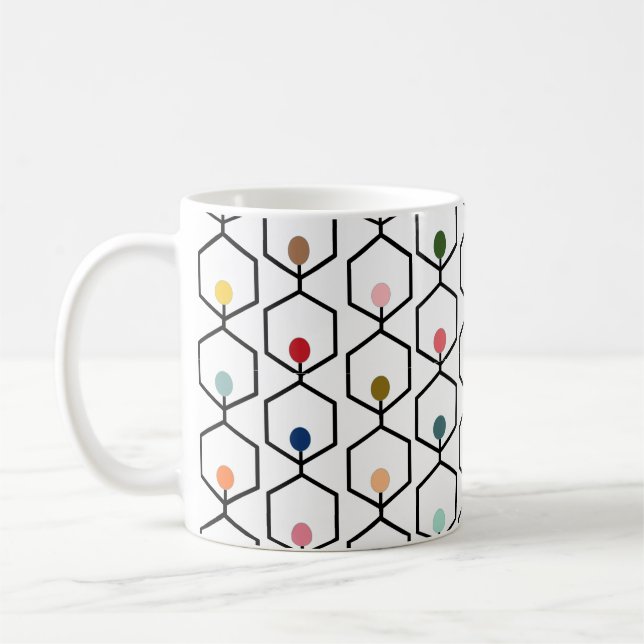 Hexagon Chains café Mug (Gauche)